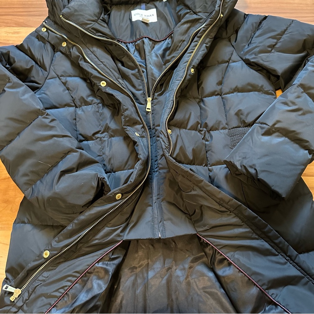 Cole Haan Signature Quilted Puffer Jacket XL - Picture 4 of 16